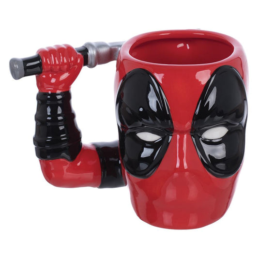 Taza dead Pool con espada