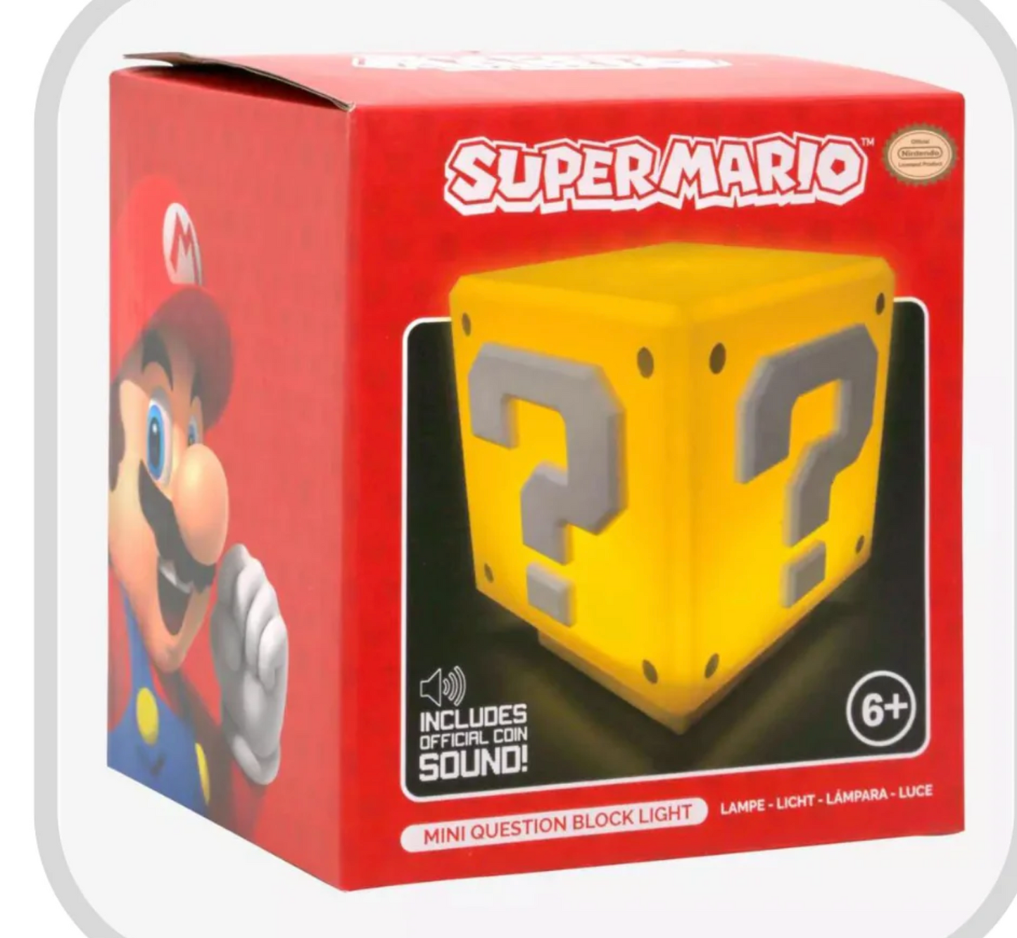 Lampara cuadrada Question Block Super Mario Bros