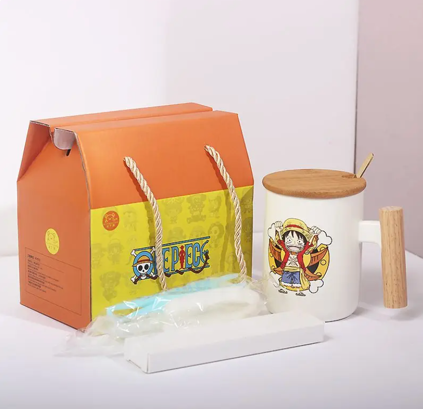 Caja  de regalo One Piece Taza, limpiador y cucharita