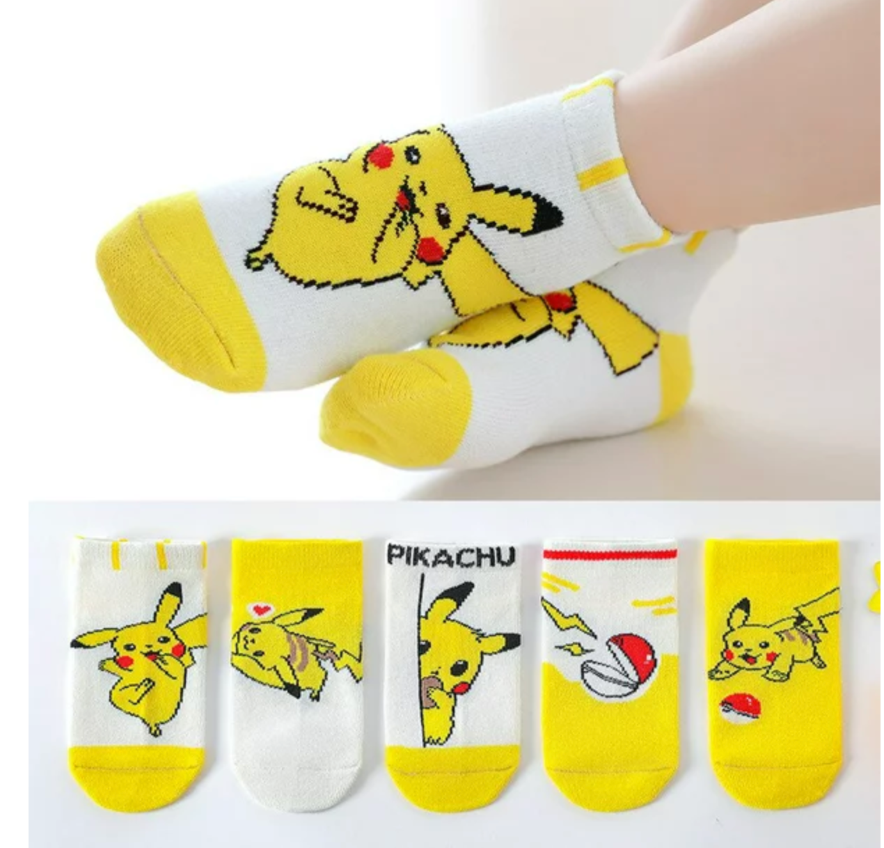 Set Medias Pokemon 5 Pares