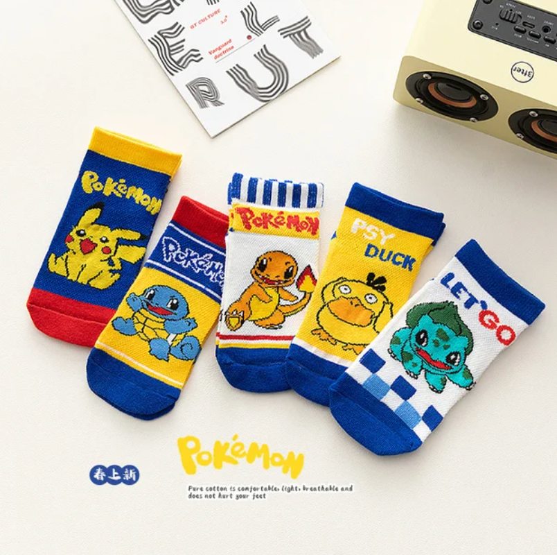 Set Medias Pokemon 5 Pares