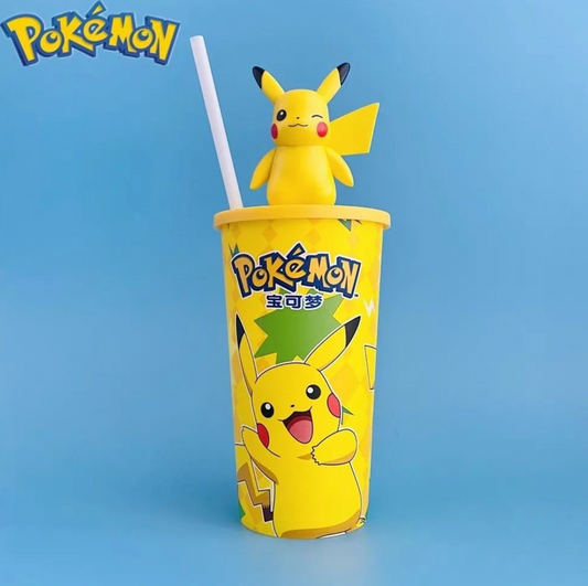 Vaso Plastico con figura Pokemon Pikachu