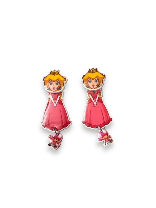 Aretes Super Mario Bros Peach