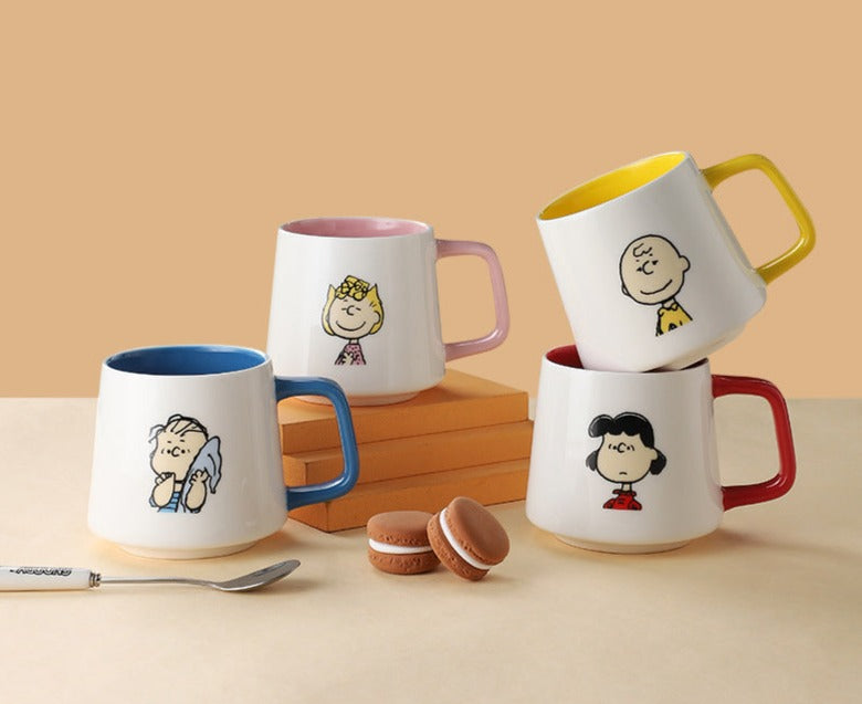 Tazas con Cuchara Colores Snoopy