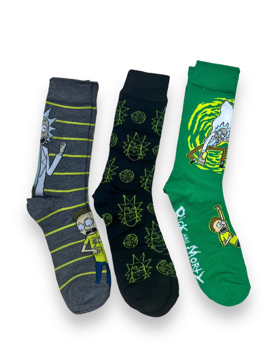 Set 3 pares de medias Rick y Morty